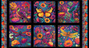 Luminous Haven Panel 4460B-75 Dark Blue Blocks by JK Stewart Collection for Blank Quilting Corp.