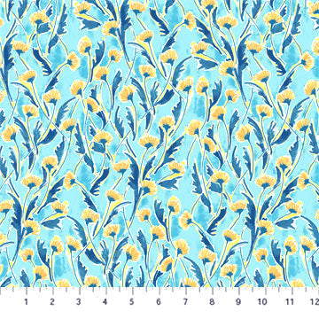 Lush & Lively 90638-60 Mint Garden by Jacqueline Maldonado for FIGO Fabrics