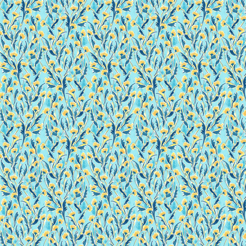 Lush & Lively 90638-60 Mint Garden by Jacqueline Maldonado for FIGO Fabrics