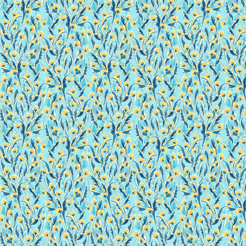 Lush & Lively 90638-60 Mint Garden by Jacqueline Maldonado for FIGO Fabrics