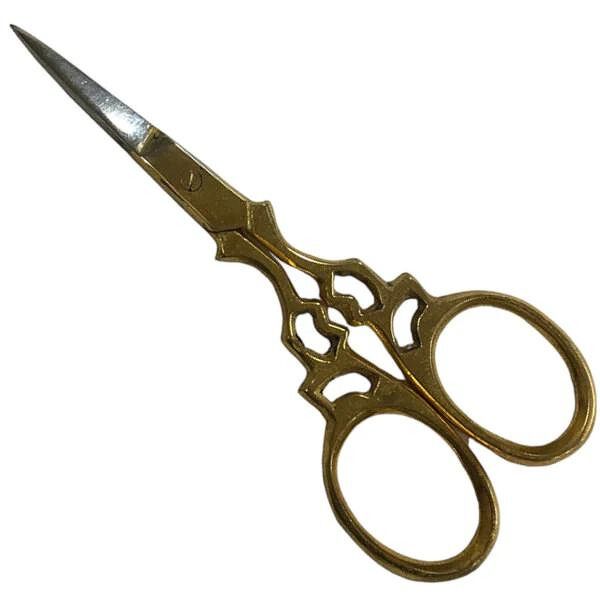 Gold Handle Straight Blade Scissor M-507-2