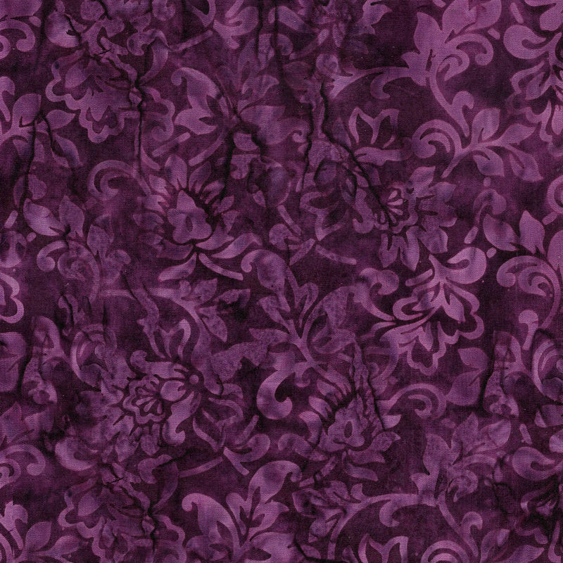 Magenta Dusk Batik 112337480 Floral Purple Wine by Island Batik