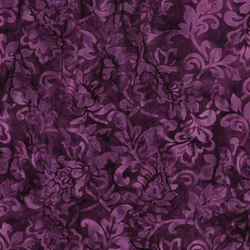 Magenta Dusk Batik 112337480 Floral Purple Wine by Island Batik