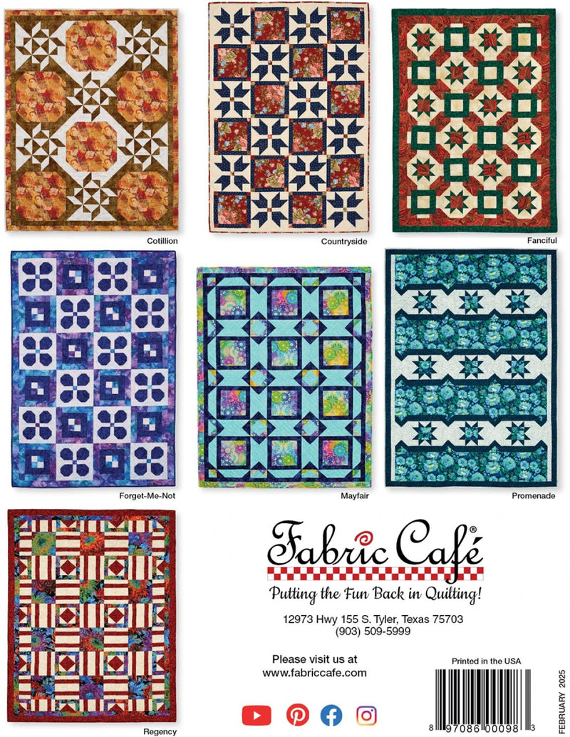 Make it Home with 3-Yard Quilts back cover showing quilt designs inside