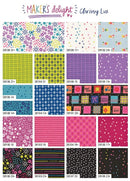Makers Delight Fat Quarter Bundle 28100AB by Chrissy Lux for Moda