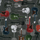 Man Cave AKND-22335-184 Charcoal by Michael Cheung for Robert Kaufman Fabrics