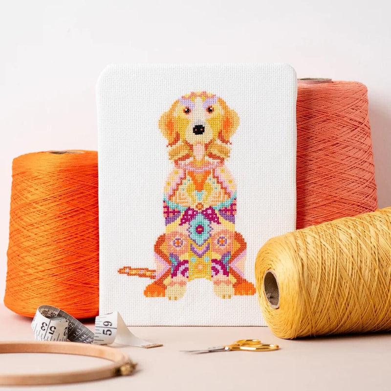 Mandala Dog Cross Stitch Pattern