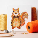 Mandala Squirrel Cross Stitch Pattern