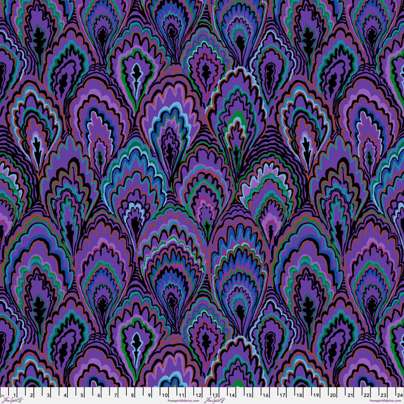 Marble Scallops PWGP207.PURPLE by Kaffe Fassett for FreeSpirit