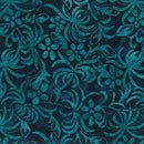 Memory Lane Batik 80920-48 Denim Daisies and Ferns by Banyan Batiks by Northcott