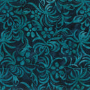 Memory Lane Batik 80920-48 Denim Daisies and Ferns by Banyan Batiks by Northcott