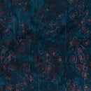 Memory Lane Batik 80924-48 Denim Floral Lines by Banyan Batiks by Northcott