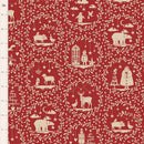Merry Little Christmas 100625 Paperscenes Burgundy by Tilda Fabrics