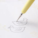Metal Hera with Stylus tracing duck images.