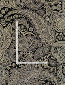 Metallic Paisley FLEUR-CM1002 CHARCOAL by Timeless Treasures