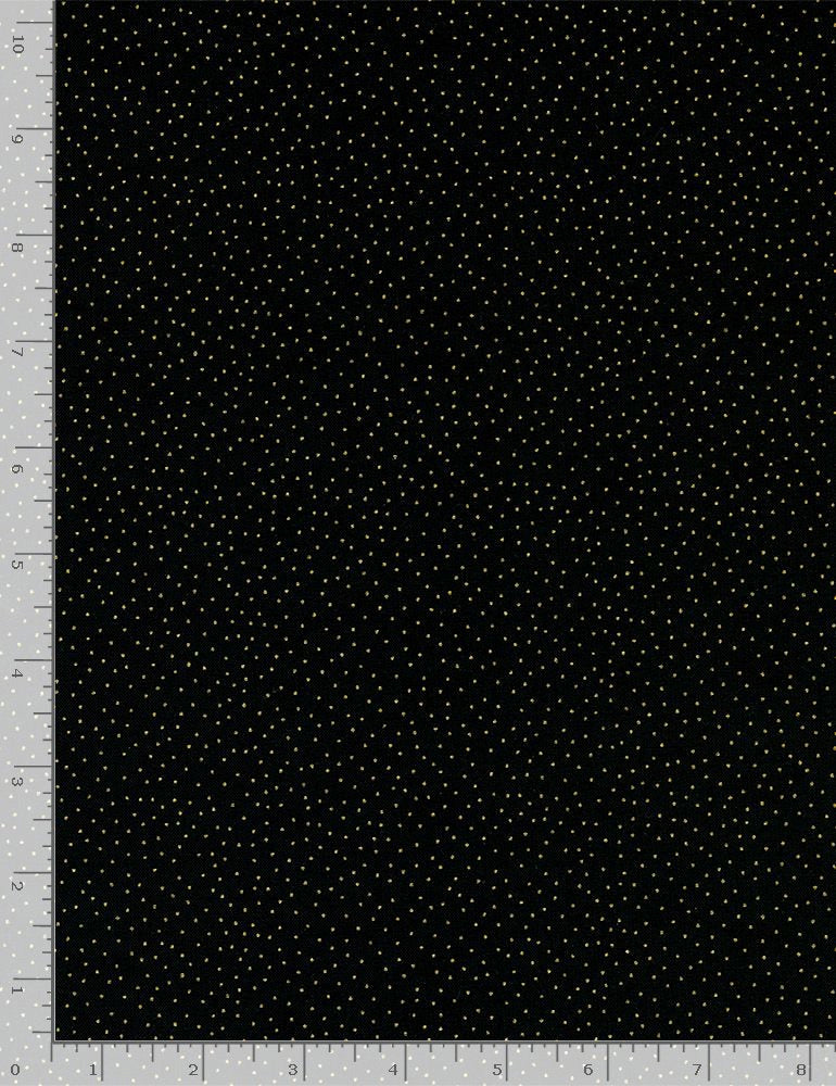 Metallic Pin Dots DOT-CM9528 BLACK by Timeless Treasures