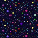 Metro Mirage 4148-99 Black Dots by Ray Heere for Blank Quilting