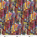 Metro Mirage 4151-88 Red City Skyscrapers by Ray Heere for Blank Quilting