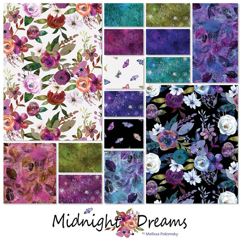 Midnight Dreams 5" Squares SQ0476 by Melissa Polomsky for Clothworks