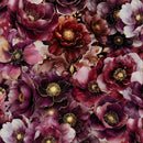 Midnight Flora X5696-38 Burgundy by Hoffman Fabrics