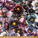 Midnight Flora X5696-701 Deep Amethyst by Hoffman Fabrics