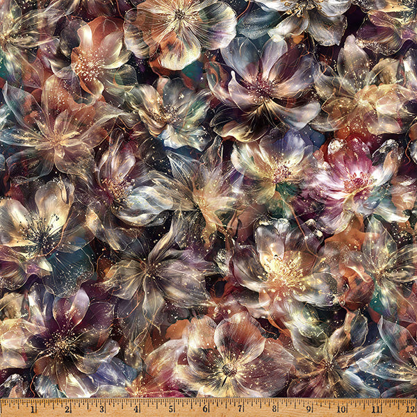 Midnight Flora X5698-160 Spice by Hoffman Fabrics