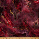 Midnight Flora X5699-231 Garnet by Hoffman Fabrics