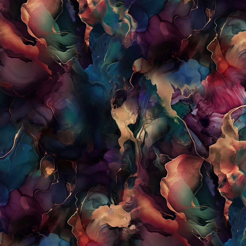 Midnight Flora X5700-130 Multi by Hoffman Fabrics