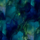 Midnight Flora X5700-643 Borealis by Hoffman Fabrics