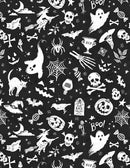 Midnight Hauntings 3008 96484 919 Black Toss by Michael Davis for Wilmington Prints