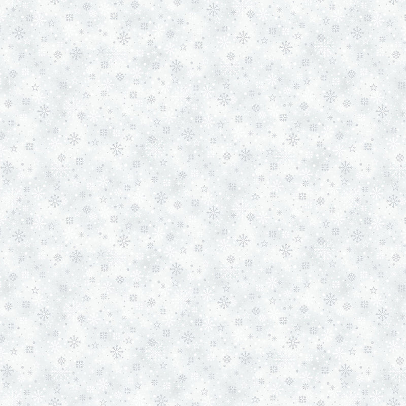 Midnight Perch X7801-597S December Silver by Hoffman Fabrics.