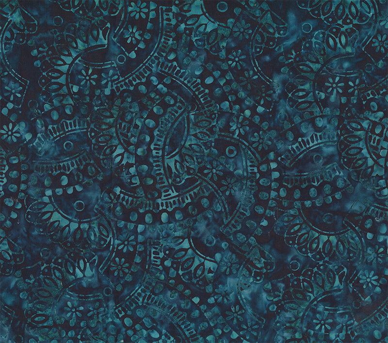 Midnight Savanna Batik 83600-45 Indigo by Banyan Batiks Studio for Northcott.