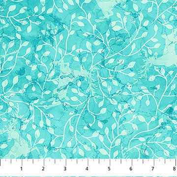 Midwinter Magic DP28234-64 Turquoise Reindeer Blender by Deborah Edwards and Melanie Samra for Northcott