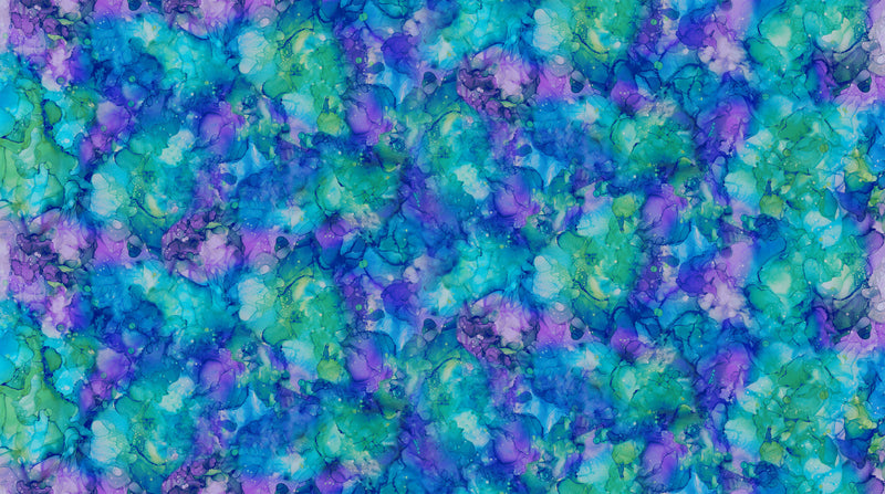 Midwinter Magic DP28237-46 Md Blue Multi Multi Texture by Deborah Edwards and Melanie Samra for Northcott