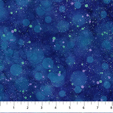 Midwinter Magic DP28238-48 Dk Blue Starry Sky by Deborah Edwards and Melanie Samra for Northcott