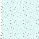 Mikko Dot Flannel 12439-LTTURQ-DR by 3 Wishes Fabric