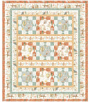 Mini Menagerie Border Quilt with soft baby colours and animal designs.