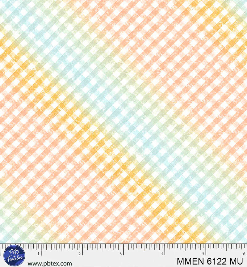Mini Menagerie MMEN 6122 MU Gingham - Fat Quarter