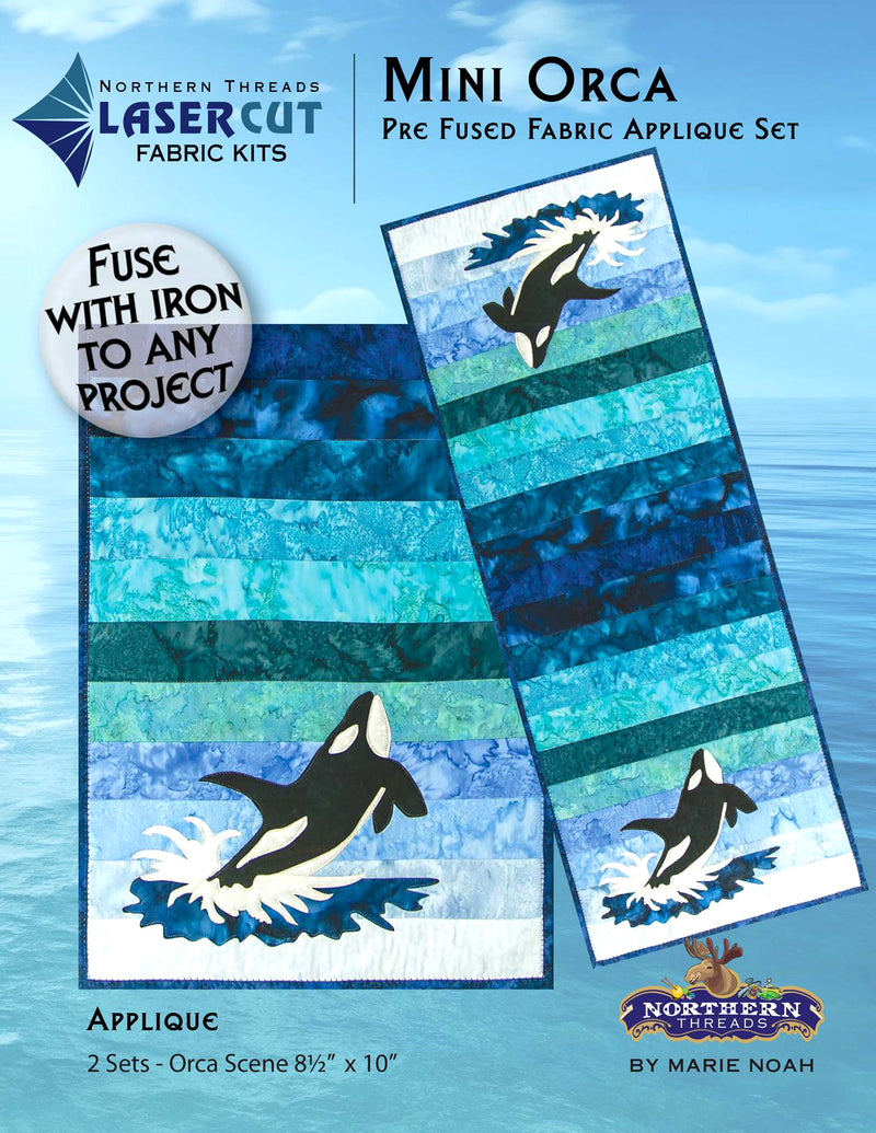 Mini Orca Appliqué Shapes Set by Marie Noah for Northern Threads