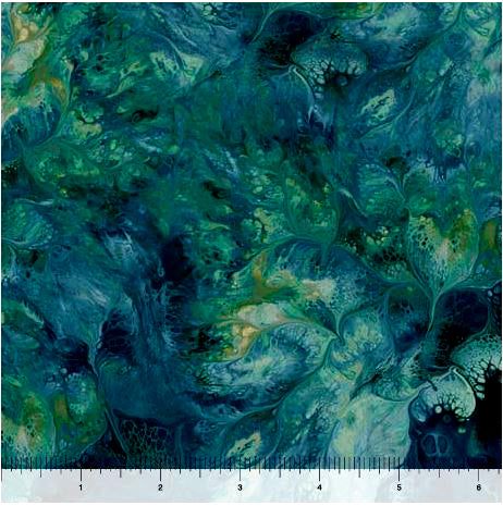 Mixology 30776-QK Dk Teal Stir by Ocllo Mason for QT Fabrics