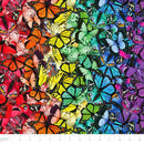 Monarch Gardens 76250103-01 Multi Rainbow Butterflies by Ceci New York for Camelot Fabrics