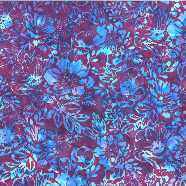 Moonlight Batik U2451-437 Pansy by Hoffman Fabrics