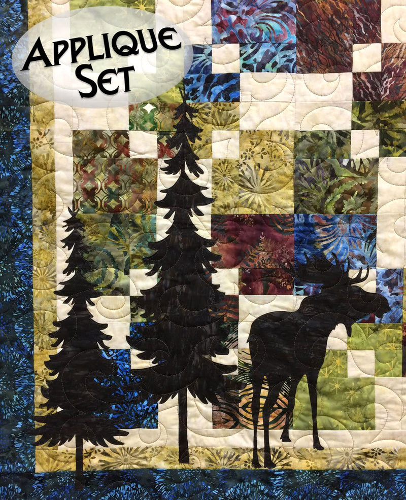 Moose & Trees Appliqué Shapes Set by Marie Noah for Northern Threads
