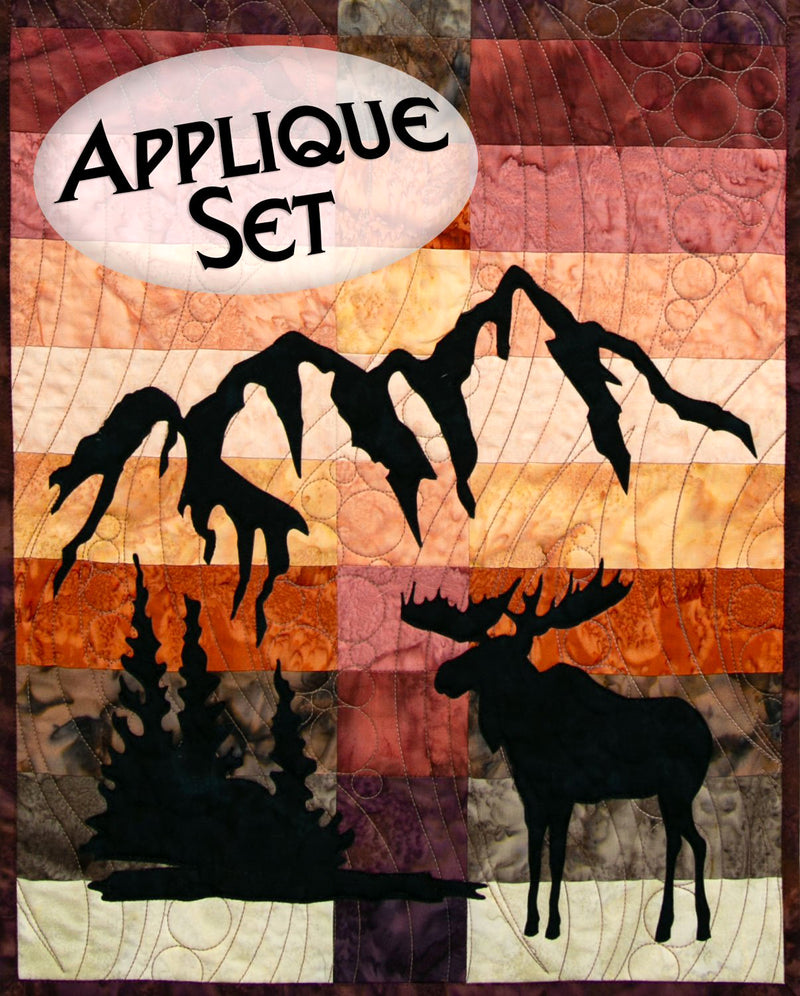Moose Appliqué Shapes Set by Marie Noah for Northern Threads