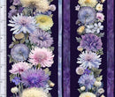 Mystic Meadow FLEUR-CD4212 PURPLE Mystic Meadow 11" Stripes by Timeless Treasures