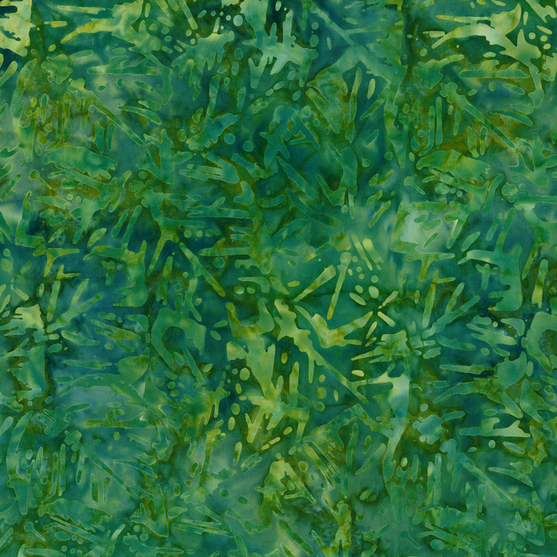 Mystic Vineyard Batik 1400 22279 774 Green Banana Leaf by Wilmington Prints