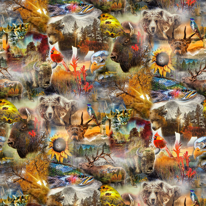 Nature Woven W5520-58 Earth by Travis Glasgow for Hoffman Fabrics