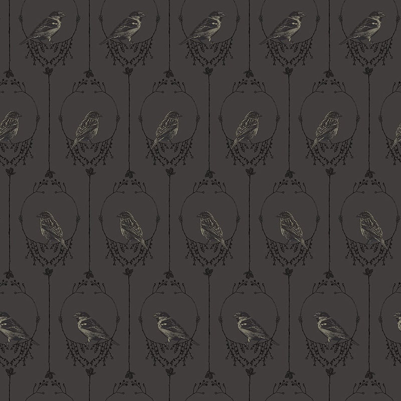 Nature's Whisper 3533-99 Black Birds by Carissa Bordeleau for Blank Quilting