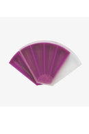 Purple and white fan-shaped Needle Organizer by DMC on a white background
