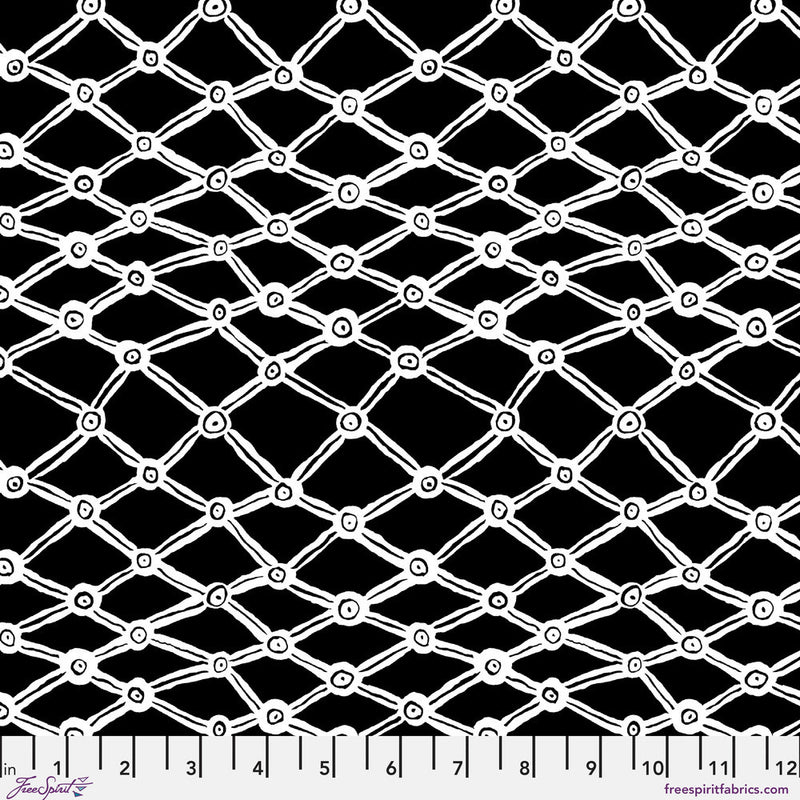 Nets PWBM036.BLACKWHITE by Brandon Mably for FreeSpirit